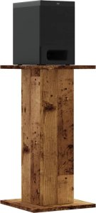 vidaXL Podstawki pod głośniki, 2 szt., stare drewno, 30x30x60 cm 3