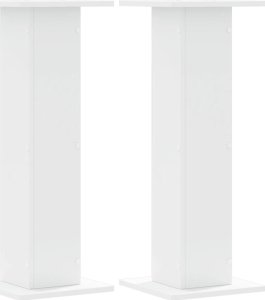 vidaXL Podstawki pod głośniki, 2 szt., białe, 30x30x80 cm 2