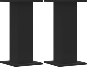 vidaXL Podstawki pod głośniki, 2 szt., czarne, 30x30x60 cm 2