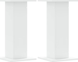 vidaXL Podstawki pod głośniki, 2 szt., białe, 30x30x60 cm 2