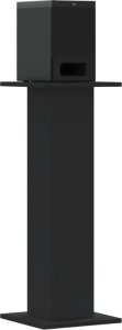 vidaXL Podstawki pod głośniki, 2 szt., czarne, 30x30x80 cm 3