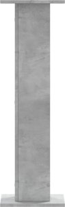 vidaXL Podstawki pod głośniki, 2 szt., szarość betonu, 30x30x95 cm 4