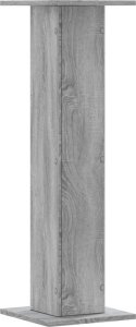 vidaXL Podstawki pod głośniki, 2 szt., szary dąb sonoma, 30x30x95 cm 6