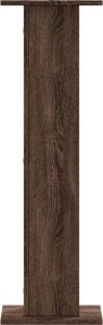 vidaXL Podstawki pod głośniki, 2 szt., brązowy dąb, 30x30x95 cm 4