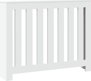 vidaXL Osłona na grzejnik, biała, 104x20x82cm, materiał drewnopochodny 2