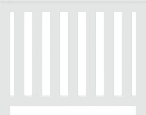 vidaXL Osłona na grzejnik, biała, 104x20x82cm, materiał drewnopochodny 3