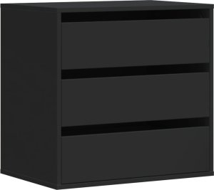 vidaXL Komoda, czarna, 60x41x58 cm, materiał drewnopochodny 2