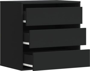 vidaXL Komoda, czarna, 60x41x58 cm, materiał drewnopochodny 5
