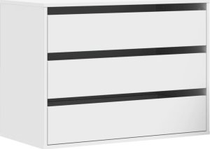 vidaXL Komoda, biała, 80x41x58 cm 2