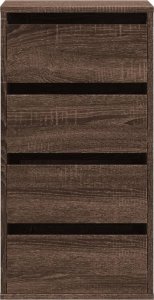 vidaXL Komoda, brązowy dąb, 40x41x76 cm 4