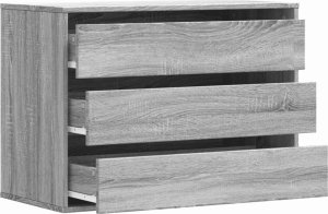 vidaXL Komoda, szary dąb sonoma, 80x41x58 cm 5