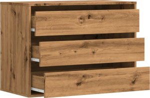 vidaXL Komoda, dąb artisan, 80x41x58 cm 5