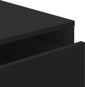vidaXL Komoda, czarna, 60x41x76 cm, materiał drewnopochodny 8