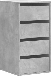 vidaXL Komoda, szarość betonu, 40x41x76 cm 2