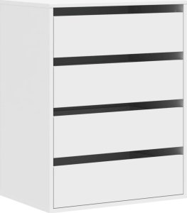 vidaXL Komoda, biała, 60x41x76 cm, materiał drewnopochodny 2