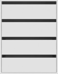 vidaXL Komoda, biała, 60x41x76 cm, materiał drewnopochodny 4