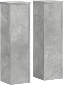 vidaXL Stojaki na rośłiny, 2 szt., szarość betonu, 17x17x60 cm 2