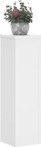 vidaXL Podstawki pod doniczki, 2 szt., białe, 17x17x60 cm 3