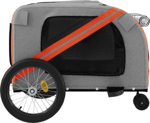 vidaXL Przyczepka rowerowa dla zwierząt, tkanina Oxford i żelazo 7