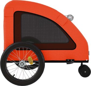 vidaXL Przyczepka rowerowa dla zwierząt, tkanina Oxford i żelazo 7