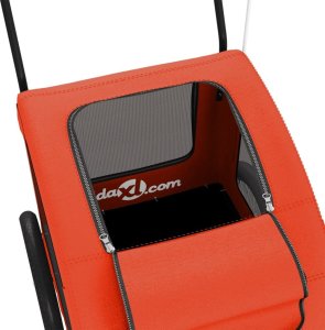 vidaXL Przyczepka rowerowa dla zwierząt, tkanina Oxford i żelazo 10