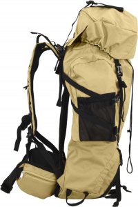 Plecak turystyczny vidaXL Plecak turystyczny, khaki, 80 L, tkanina Oxford 2