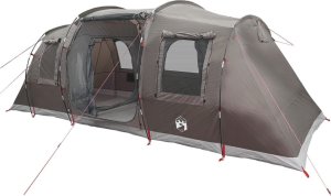 Namiot turystyczny vidaXL Namiot rodzinny, tunelowy, 6-os., brązowy, wodoszczelny 6