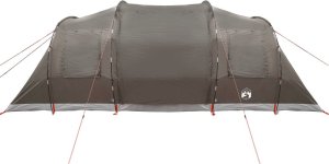 Namiot turystyczny vidaXL Namiot rodzinny, tunelowy, 6-os., brązowy, wodoszczelny 7