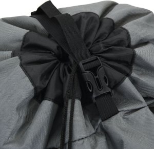 Plecak turystyczny vidaXL Plecak turystyczny, szary, 100 L, tkanina Oxford 6