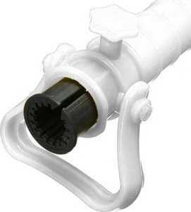 Aptel STOJAK na PARASOL OGRODOWY Plażowy biały AG830 2