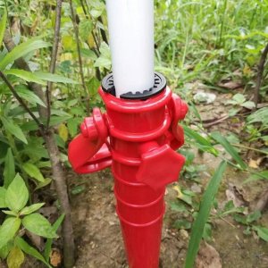 Aptel STOJAK na PARASOL OGRODOWY Plażowy biały AG830 6