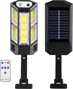 Aptel Wisząca LAMPA Solarna LED 300W natynkowa + pilot zdalnego sterowania ZD96 3