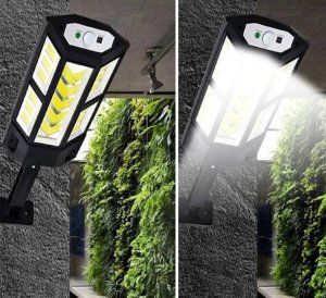 Aptel Wisząca LAMPA Solarna LED 300W natynkowa + pilot zdalnego sterowania ZD96 7