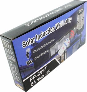 Aptel Wisząca LAMPA Solarna LED 300W natynkowa + pilot zdalnego sterowania ZD96 9