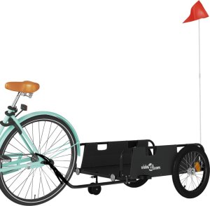 vidaXL Przyczepka rowerowa, czarna, tkanina Oxford i żelazo 3