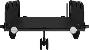 vidaXL Przyczepka rowerowa, czarna, tkanina Oxford i żelazo 5