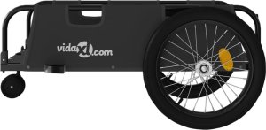 vidaXL Przyczepka rowerowa, czarna, tkanina Oxford i żelazo 6