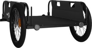 vidaXL Przyczepka rowerowa, czarna, tkanina Oxford i żelazo 7