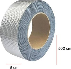 Aptel TAŚMA Butylowa z siatką aluminiową 500x5cm srebrna DA171 2