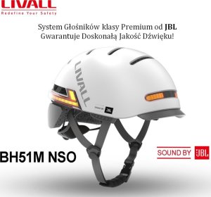 Livall Kask Miejski Livall BH51M NSO Sound by JBL Bluetooth LED M (BH51NSO-M-GRY) 2