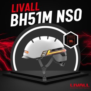 Livall Kask Miejski Livall BH51M NSO Sound by JBL Bluetooth LED M (BH51NSO-M-GRY) 3