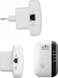 Access Point Aptel REPEATER Wzmacniacz Sygnału WLAN 2,4GHz sieciowy + kabel biały AK339 5