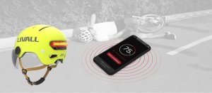 Livall Kask Miejski Livall L23 z Szybką Czujnikiem Upadku SOS i LED (L23-M-BLK) 4