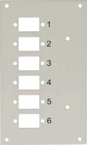 Techly Panel przedni do przełącznicy Techly 109801 na 6 adapterów 1