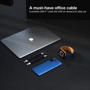 Kabel USB Techly USB-C - USB-C 0.12 m Czarny (ICOC USBC-FL-U322) 8