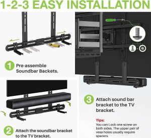 Techly Techly Uchwyt Ścienny lub VESA TV do Głośnika Soundbar 5