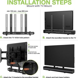 Techly Techly Uchwyt Ścienny lub VESA TV do Głośnika Soundbar 6