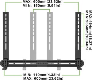 Techly Techly Uchwyt Ścienny lub VESA TV do Głośnika Soundbar 9