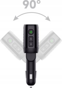 Transmiter FM LTC TRANSMITER BLUETOOTH V5.3 Z GN. ZAPALNICZKI 120W MIERNIK AKU. QC3.0+Type-C (PD 20W) 6