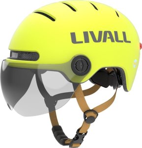 Livall Kask Miejski Livall L23 z Szybką Czujnikiem Upadku SOS i LED (L23-L-WHT) 2